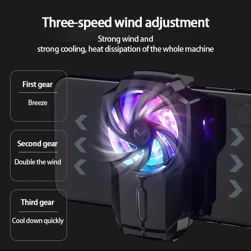 DL05 Mobile Phone Cooler Ice Cooling Fan Radiator For PUBG Phone Cooler System Cool Heat Sink For Cellphones Tablets