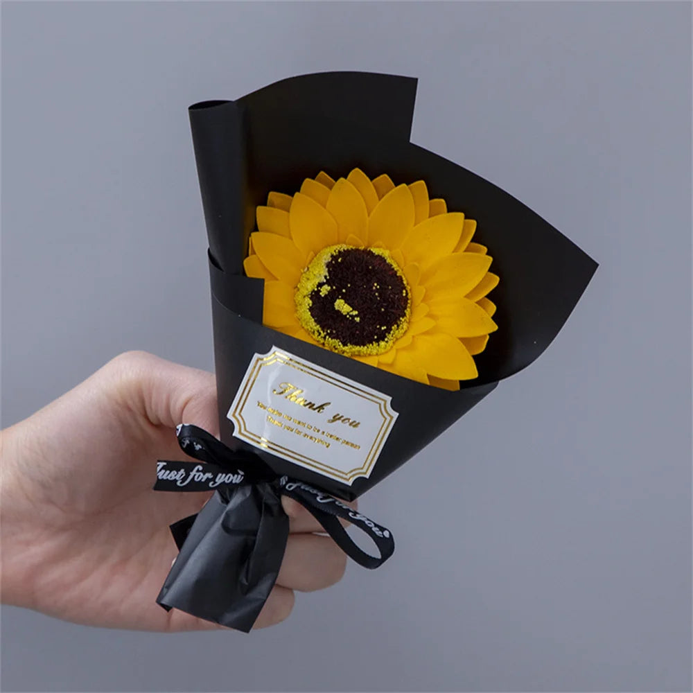 Mini Rose Soap Flower Bouquet Artificial Flowers Home Wedding Decorations Valentine'S Day New Year Birthday Gift Thanksgiving