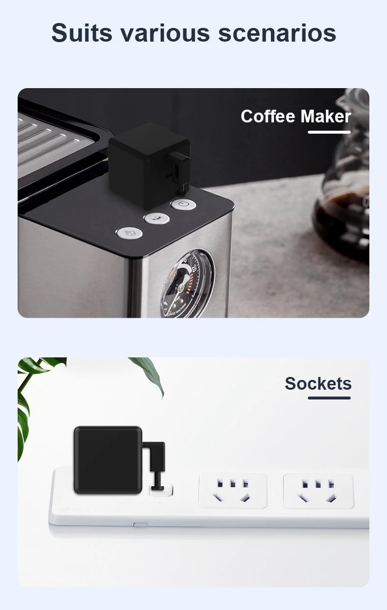 RSH Tuya Smart Fingerbot Switch Timer Control Bluetooth-compatible Smart Switch Fingert Robot Timer Voice Alexa Google Assistant