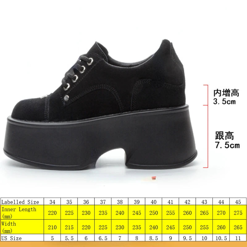 Fujin 11cm New Synthetic Suede Leather Pumps Fashion Comfy Spring Autumn Microfiber Chunky Sneakers Women Platform Wedge Shoes