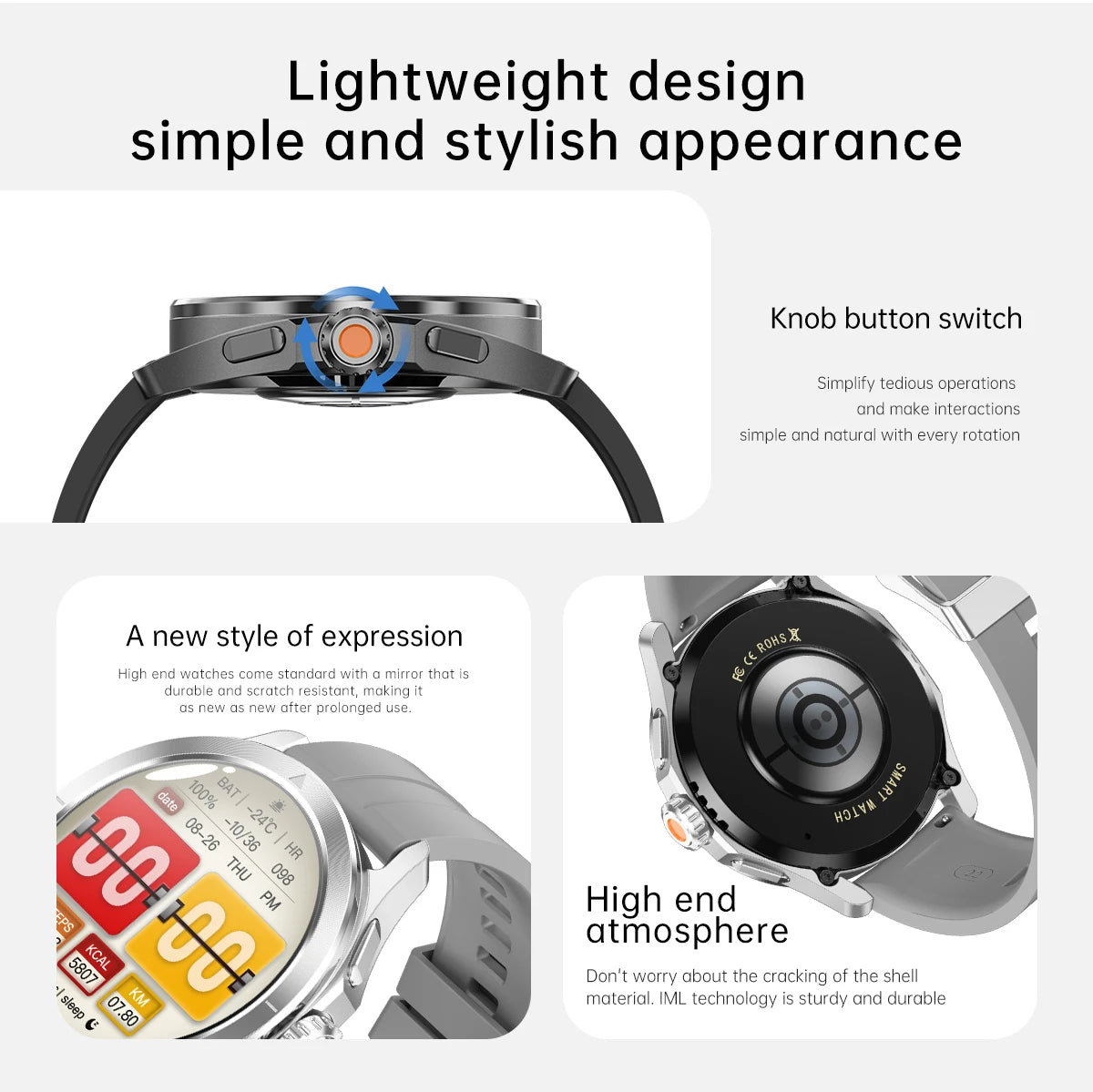 New For Xiaomi S4 Ultra Outdoor Sports Smart Watch Men 1.53 inch AMOLED NFC GPS Compass Heart rate Waterproof BT Call Smartwatch