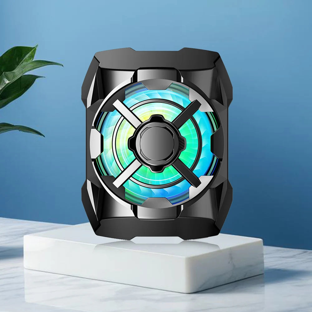 Portable Phone Cooler Rechargeable 3 Speeds Adjustable Mobile Phone Radiator Wireless Magnetic for Playing Games Watching Videos