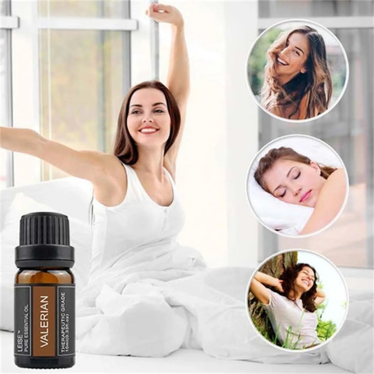 Organic Valerian Essential Oil Natural Sleep Aid Pure Essential Oil for Home Office Travel Sleep Use