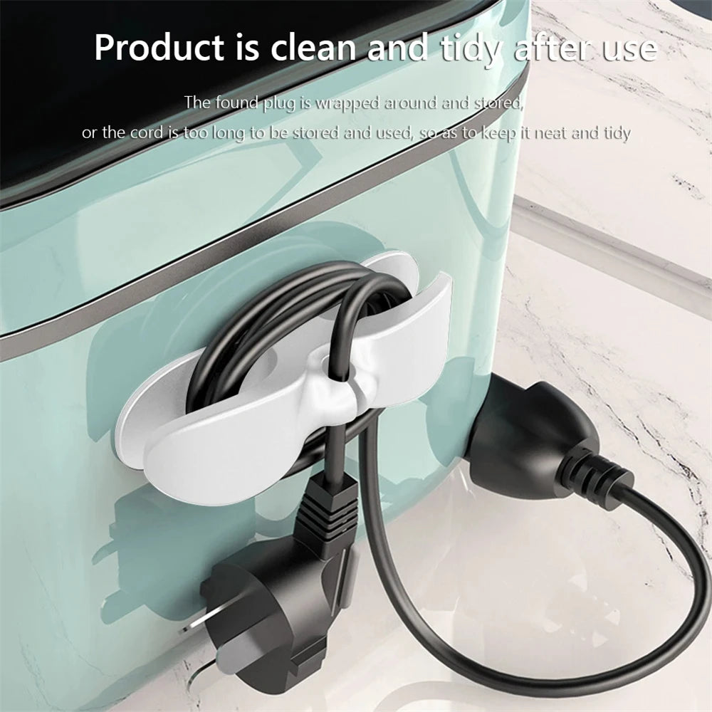 Cord Winder Organizer Kitchen Cord Wrapper Cable Management Clip Holder For Air Fryer Coffee Machine Fixer  Data Line Fixed Clip