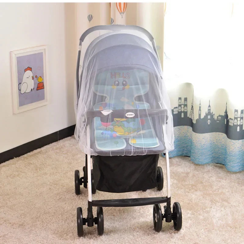 Summer Mosquito Net for Baby Stroller Pram Insect Net Infants Pushchair Cart Safe Protection Mesh Pram Stroller Accessories