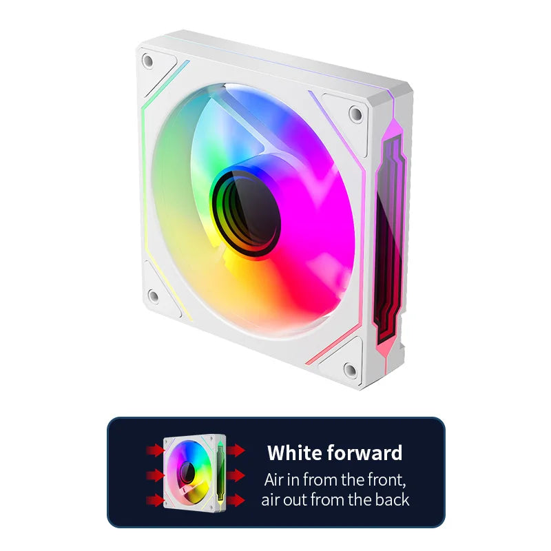 TEUCER Prism 4 PRO 3PCS PC Case Fan 120mm ARGB Cyclic Mirror Light Effect PWM 800-2000RPM CPU Cooler ventilador