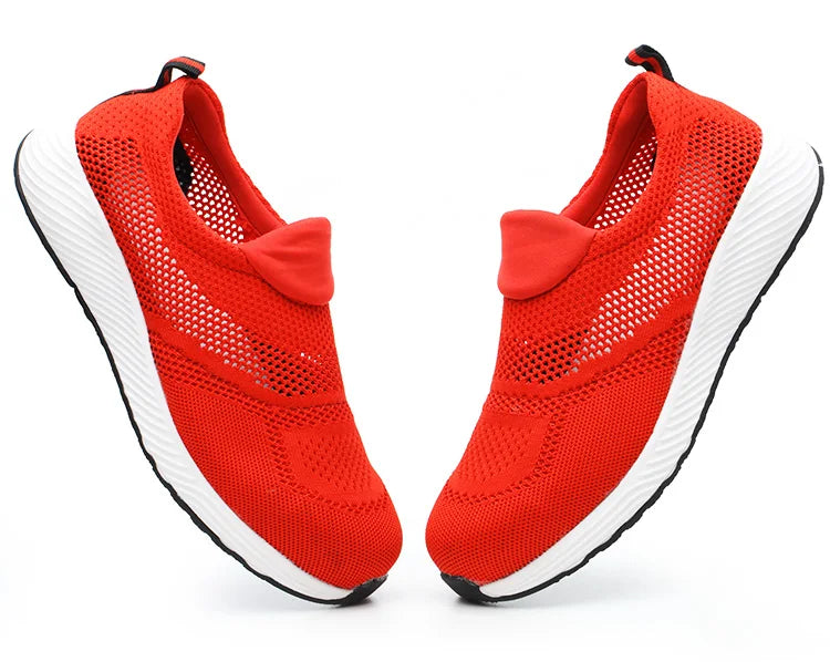 Summer Breathable Work Safety Shoes Men Women Work Sneakers Light Steel Toe Indestructible Shoes Anti-Smashing Safety Work Boots