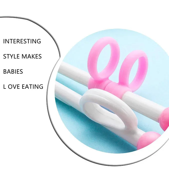 1Pair Chopsticks for Right Hand Home Children's Products Kitchen Tools Chopsticks Kids Baby Learning Helper Training Children