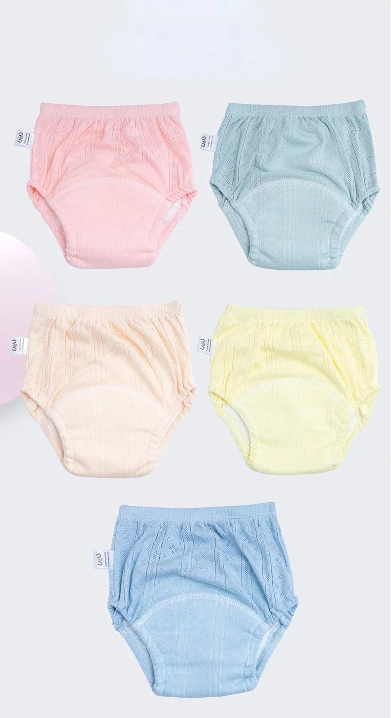 3PCS/LOT Candy Colors Newborn Training Pants Summer Baby Shorts Washable Boy Girls Cloth Diapers Reusable Nappies Infant Panties