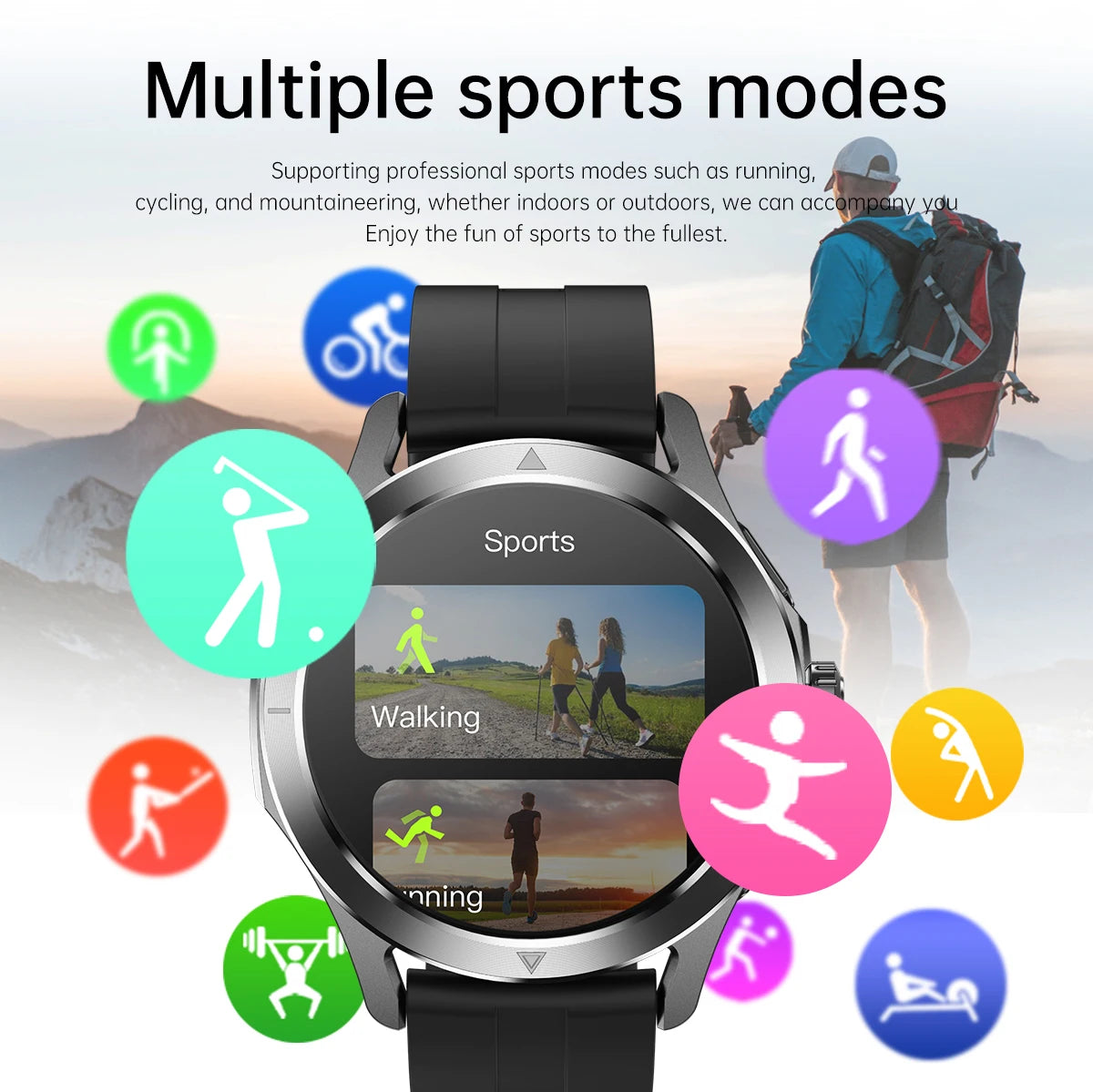 New For Xiaomi S4 Ultra Outdoor Sports Smart Watch Men 1.53 inch AMOLED NFC GPS Compass Heart rate Waterproof BT Call Smartwatch