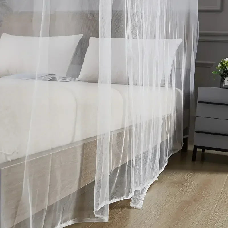 Home Tent White Mesh Portable Square Foldable Mosquito Control Mosquito Net Lightweight Outdoor Camping Tent Sleeping Summer