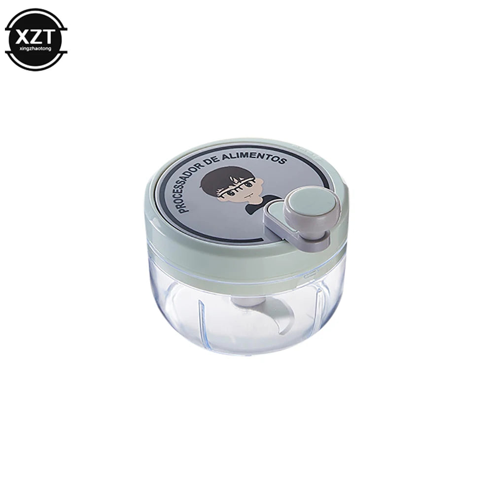 400ML 3/2 Blades Multifunction Manual Garlic Mincer Vegetables  Cutter Hand Shake Beating Garlic Chopper Masher Kitchen Gadgets