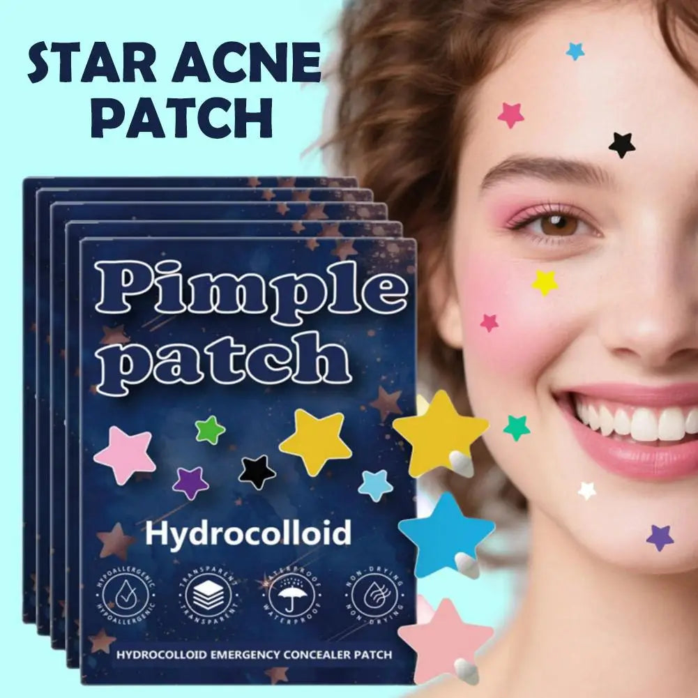 1400pcs Colorful Star Pimple Patch Acne Colorful Invisible Acne Removal Skin Care Stickers Concealer Face Spot Makeup Tools