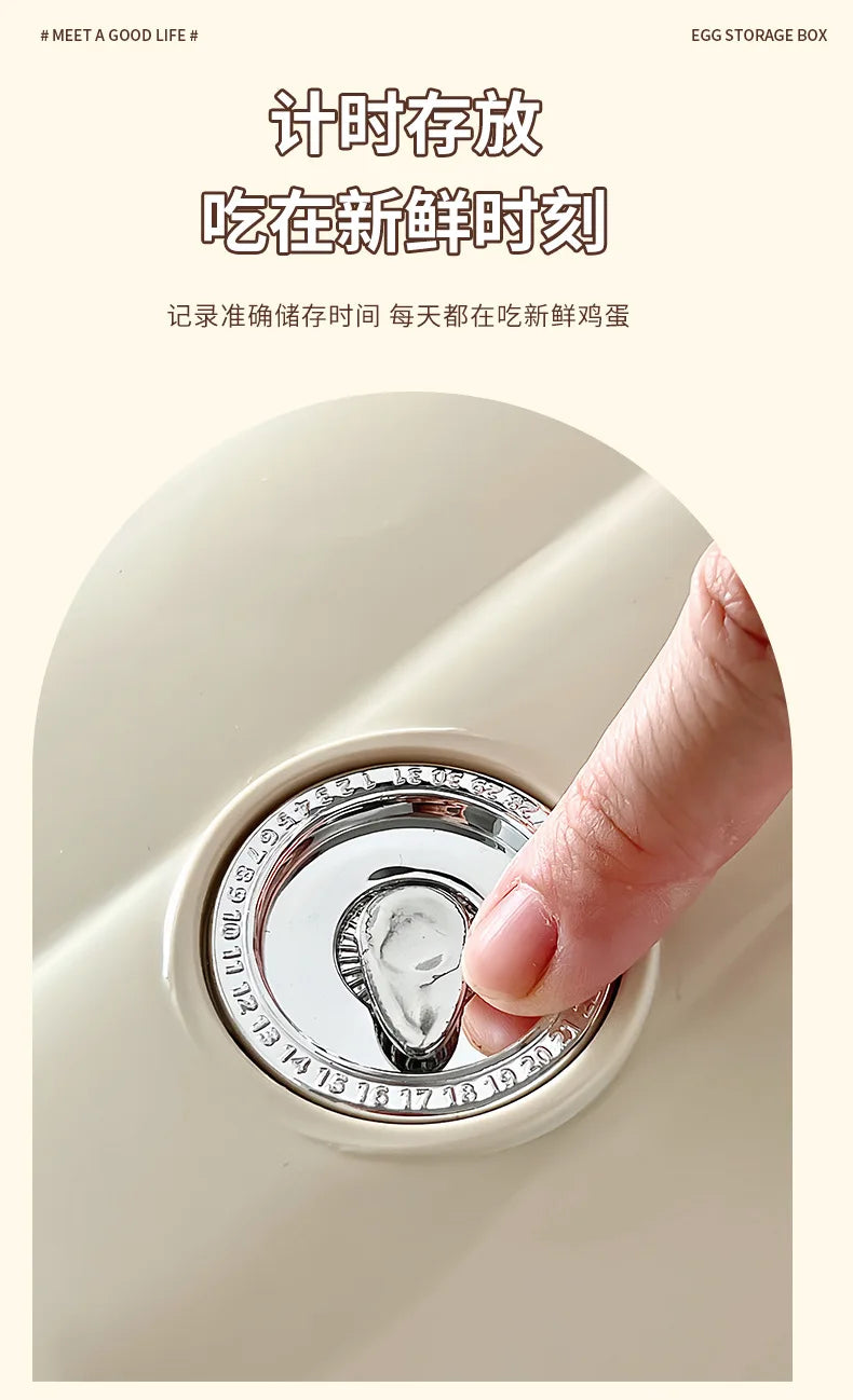 Large-capacity automatic rolling egg organizer home kitchen special preservation egg holder