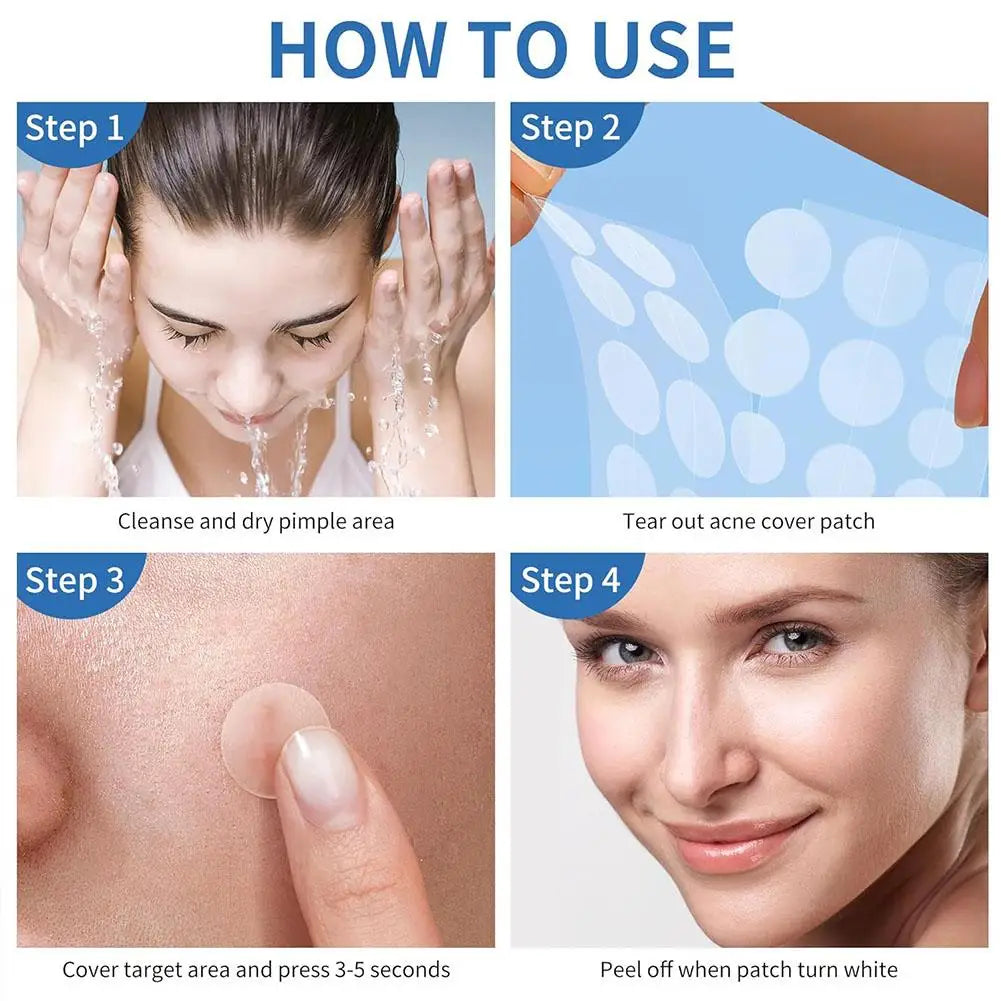 2 Sizes Invisible Professional Healing Absorbing Spot Sticker Covering for Men Women 1set Face Skin Care Acne Pimple Patch