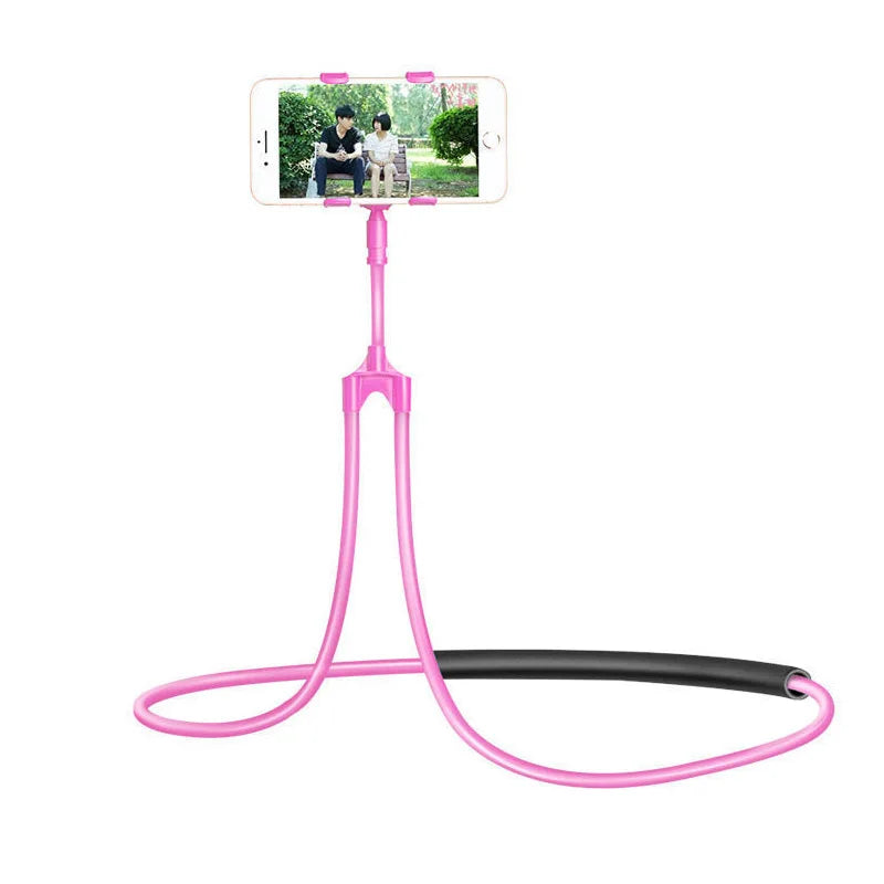 Mobile Phone Holder Hanging Neck Lazy Cellphone Mount Accessories Adjustable 360 Degree Phones Holder Stand for IPhone Xiaomi