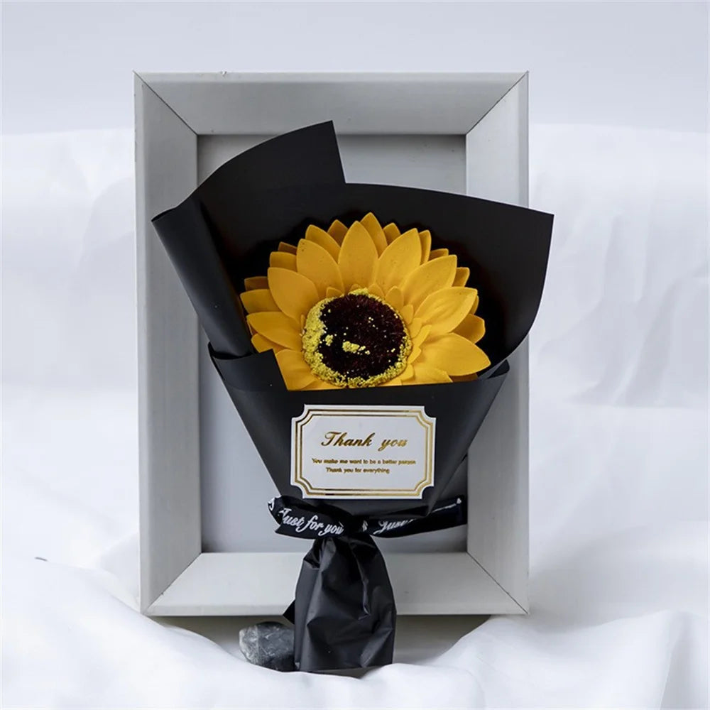 Mini Rose Soap Flower Bouquet Artificial Flowers Home Wedding Decorations Valentine'S Day New Year Birthday Gift Thanksgiving