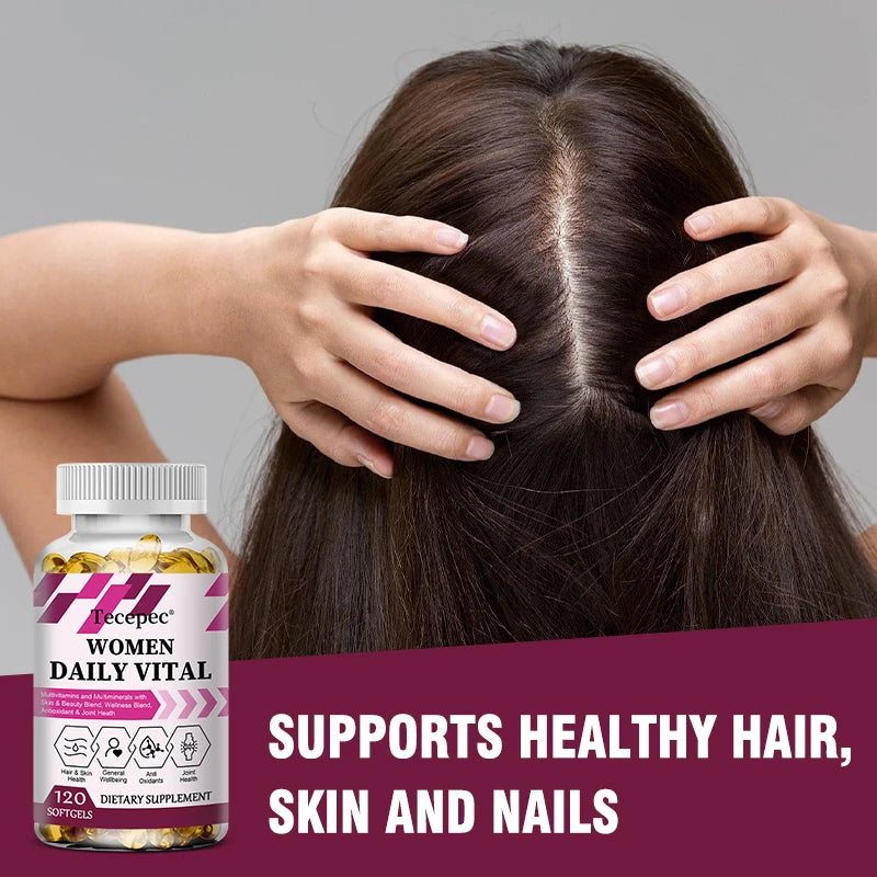 Multivitamin & Multimineral, Women's Daily Vitality Fitness, Supports Overall Health, Antioxidant & Joint Health, 120 Tablets