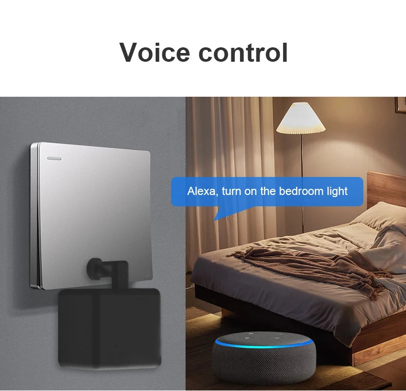 RSH Tuya Smart Fingerbot Switch Timer Control Bluetooth-compatible Smart Switch Fingert Robot Timer Voice Alexa Google Assistant