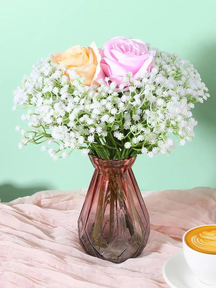 Artificial Plastics Flower Gypsophila Outdoor Garden Party Courtyard Home Vases Table Wedding Bridal Bouquet DIY Gifts Accessory