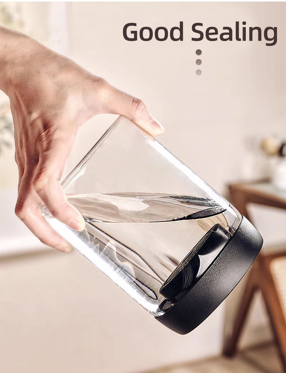 Vacuum Sealed Jar Coffee Bean Storage Bottle Kitchen Food Grain Tea Glass Jar Fresh Storage Jar Kitchen Accessories