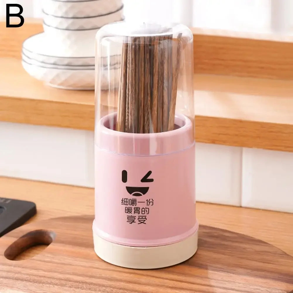 New Cute Kitchen Spoon Chopstick Storage Drying Drain Drainer Holder Shelf Accessories Box Home Rack Cutlery Basket Organiz H0Y1