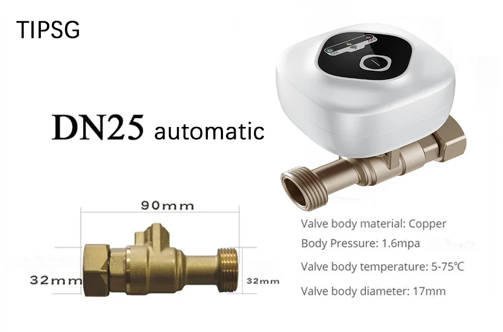 Smart Home Smart Valve DN15 DN20 DN25 Water Gas Shutoff WIFI APP Control Wireless Automated Ball Valve Work With eWeLink
