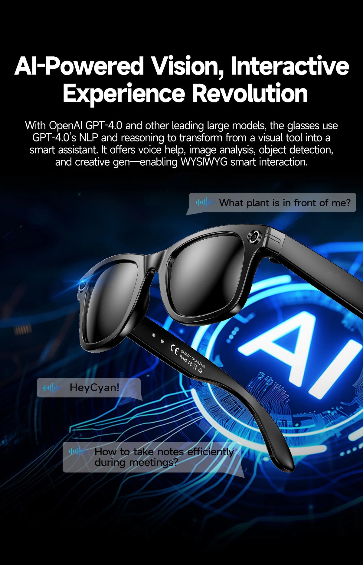 LIGE New Photochromic Lenses Smart Glasses 800W Camera HD Video Recording Bluetooth Call Glasses AI Smart Translation Sunglasses