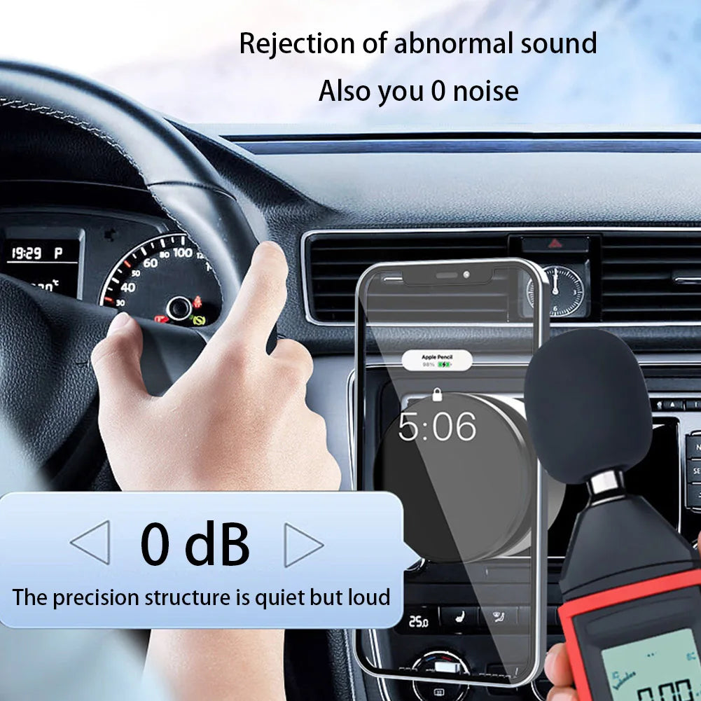 Magnetic Vacuum Adsorption Phone Holder 360°Rotatable Vacuum Suction Mobile Phone Holder Wireless Charging for Gym Bath Shower