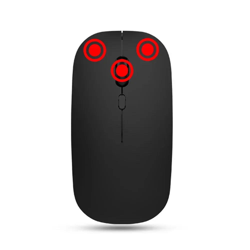 2025New Bluetooth Wireless Mouse USB Optical Rechargeable Mouse for Computer Laptop PC Macbook Gaming Mouse Gamer 2.4GHz 1600DPI