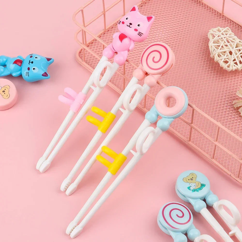 1Pair Chopsticks for Right Hand Home Children's Products Kitchen Tools Chopsticks Kids Baby Learning Helper Training Children