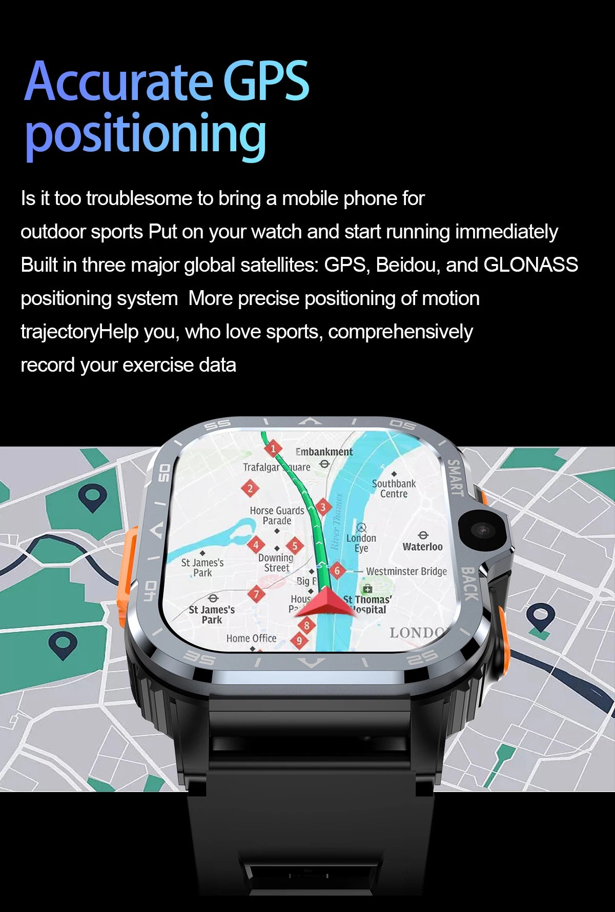 Valdus PGD 4G Smartwatch – Dual Camera & GPS