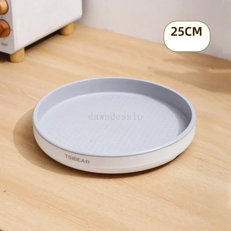 360° Rotation Spice Rack Organizer Cabinet Turntable Seasoning Holder Kitchen Storage Tray for Kitchen Bathroom Refrigerator