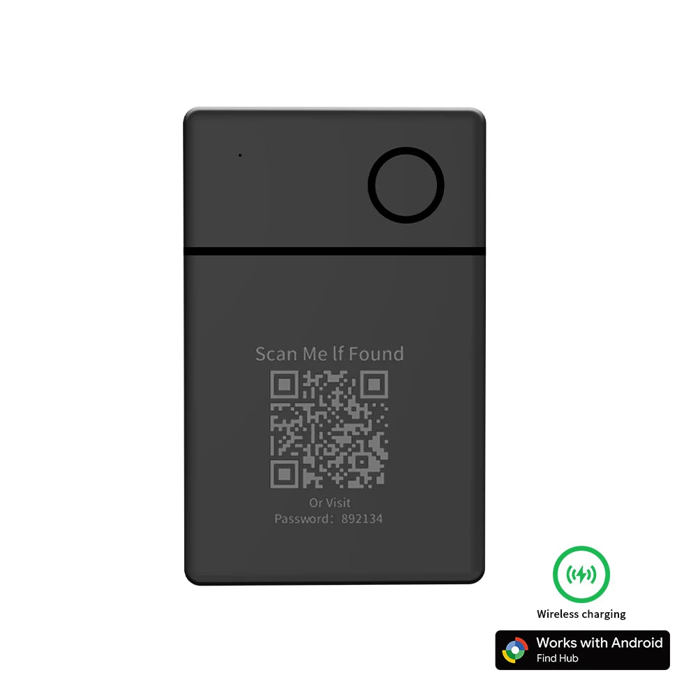 RSH Wireless Charging GPS Tracking Card Locator Google Certified Android Tracker for Xiaomi Huawei QR Code Anti Loss Smart Tag