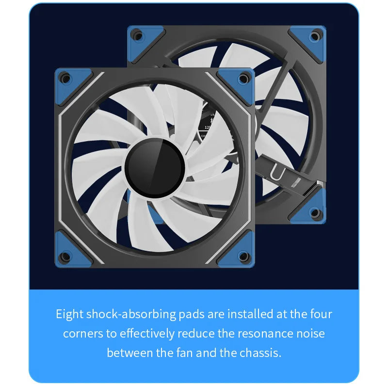 TEUCER Prism 4 PRO 3PCS PC Case Fan 120mm ARGB Cyclic Mirror Light Effect PWM 800-2000RPM CPU Cooler ventilador