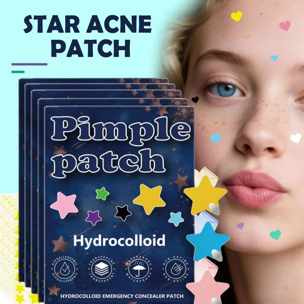 1400pcs Colorful Star Pimple Patch Acne Colorful Invisible Acne Removal Skin Care Stickers Concealer Face Spot Makeup Tools