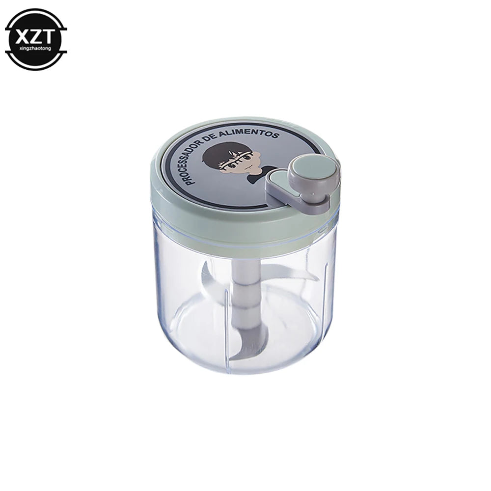 400ML 3/2 Blades Multifunction Manual Garlic Mincer Vegetables  Cutter Hand Shake Beating Garlic Chopper Masher Kitchen Gadgets