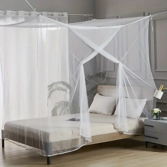 Home Tent White Mesh Portable Square Foldable Mosquito Control Mosquito Net Lightweight Outdoor Camping Tent Sleeping Summer