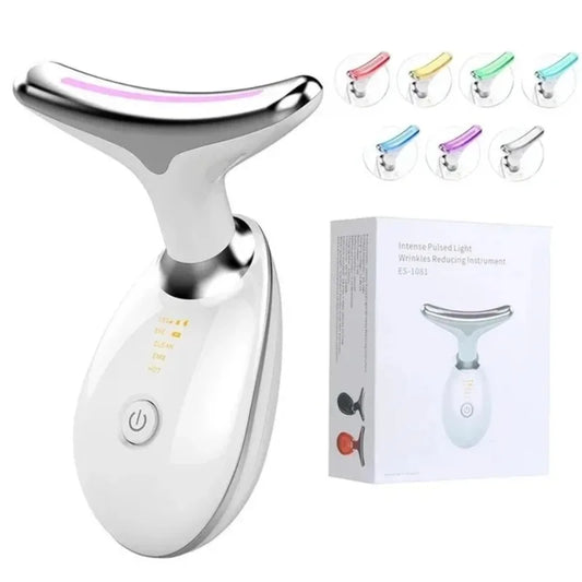 7 Colors Anti Wrinkle Facial Massager Neck Face Beauty Device Skin Tighten Lift Device