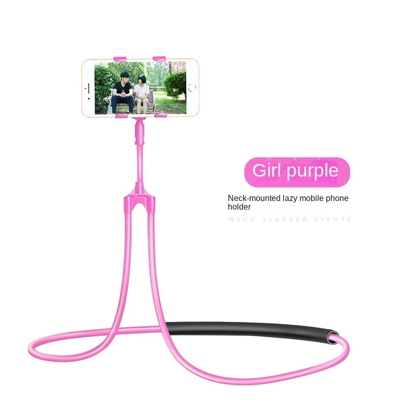 Mobile Phone Holder Hanging Neck Lazy Cellphone Mount Accessories Adjustable 360 Degree Phones Holder Stand for IPhone Xiaomi