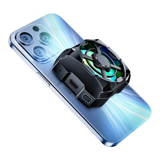 Portable Phone Cooler Rechargeable 3 Speeds Adjustable Mobile Phone Radiator Wireless Magnetic for Playing Games Watching Videos
