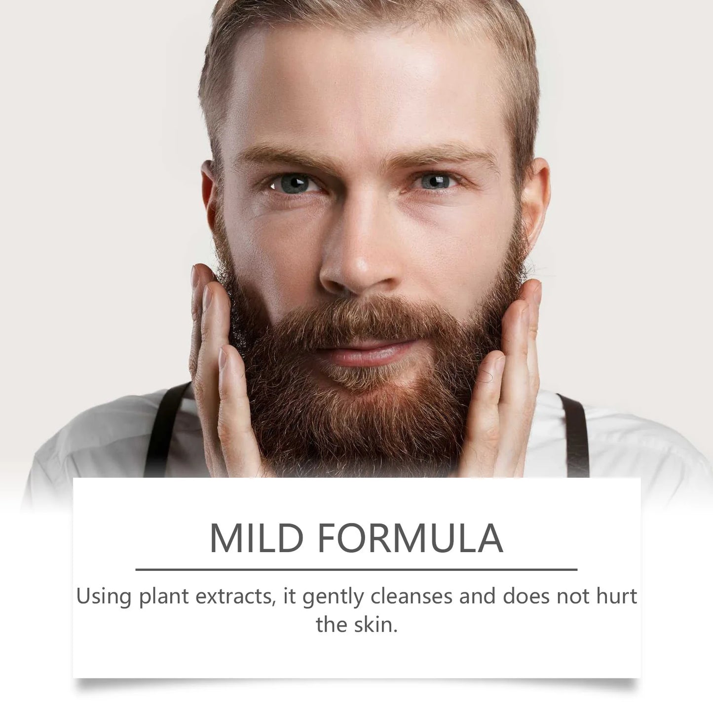 East Moon Argan Oils Beard Care Cleanser Deep cleansing Oil Control Reduce Friction Non irritating Keep Soften Beard Conditioner