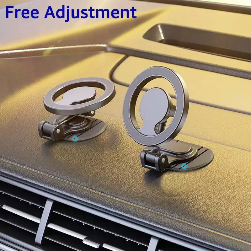 Universal Metal Magnetic Car Phone Holder
Secure your phone with this strong, foldable magnetic car holder. Durable metal design, easy dashboard installation, and fully compatible with MagSafe iPhone 15, 14, and 13 series for