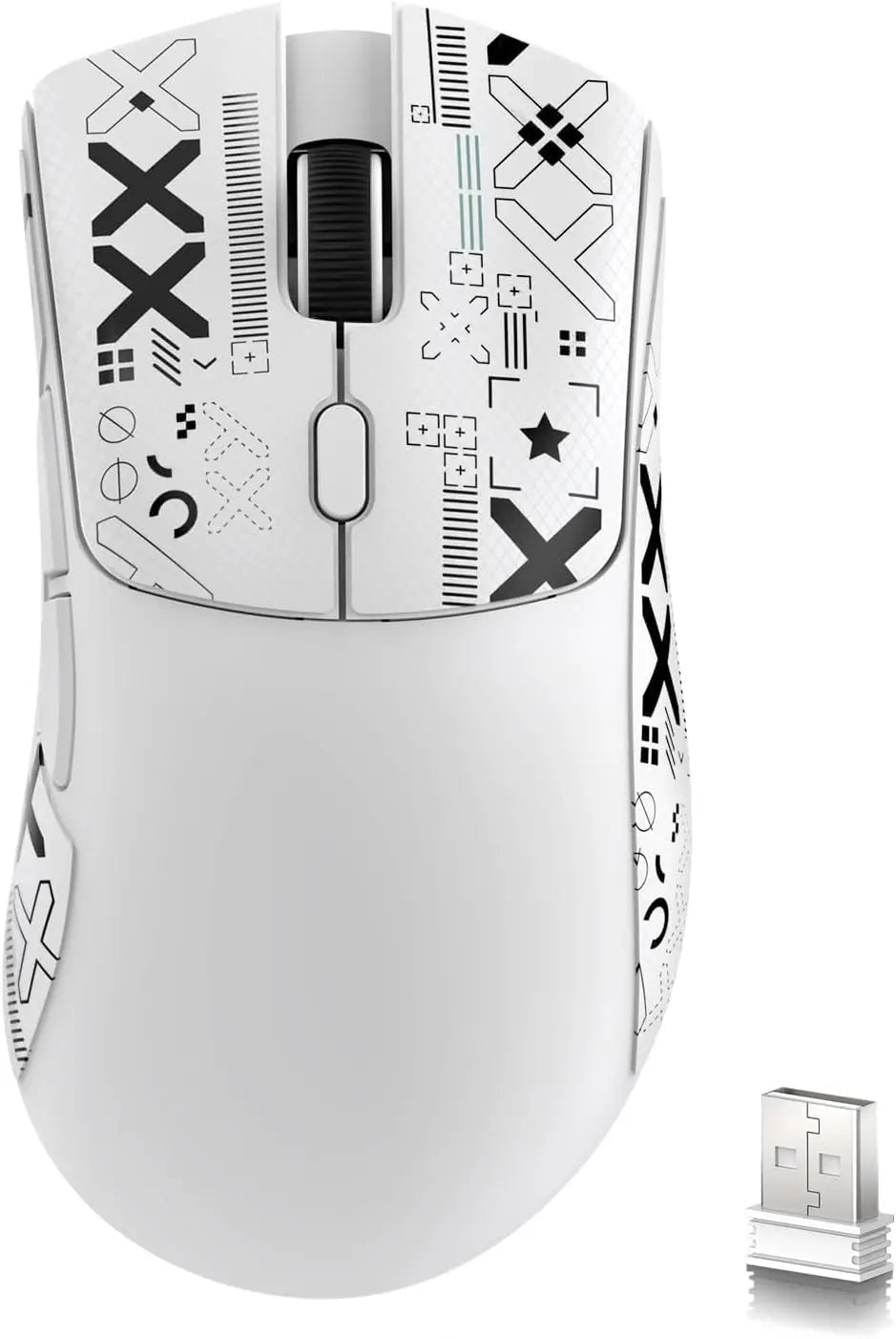 Original ATTACK SHARK R1 Wireless Gaming Mouse,Tri-Mode Connection (2.4G/Wired/BT5.2),55g Lightweight, for PC/Laptop/Win/Mac