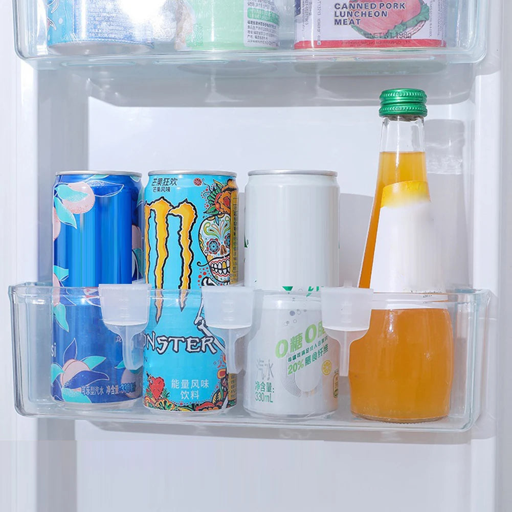 Fridge Storage Partition Board Kitchen Gadgets Storage Splint Free Adjustment Multifunctional Supplies for Beverages Milk Spices