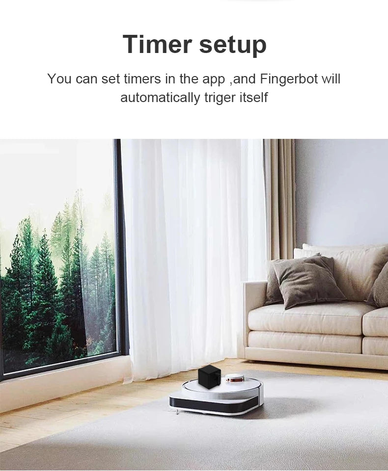 RSH Tuya Smart Fingerbot Switch Timer Control Bluetooth-compatible Smart Switch Fingert Robot Timer Voice Alexa Google Assistant