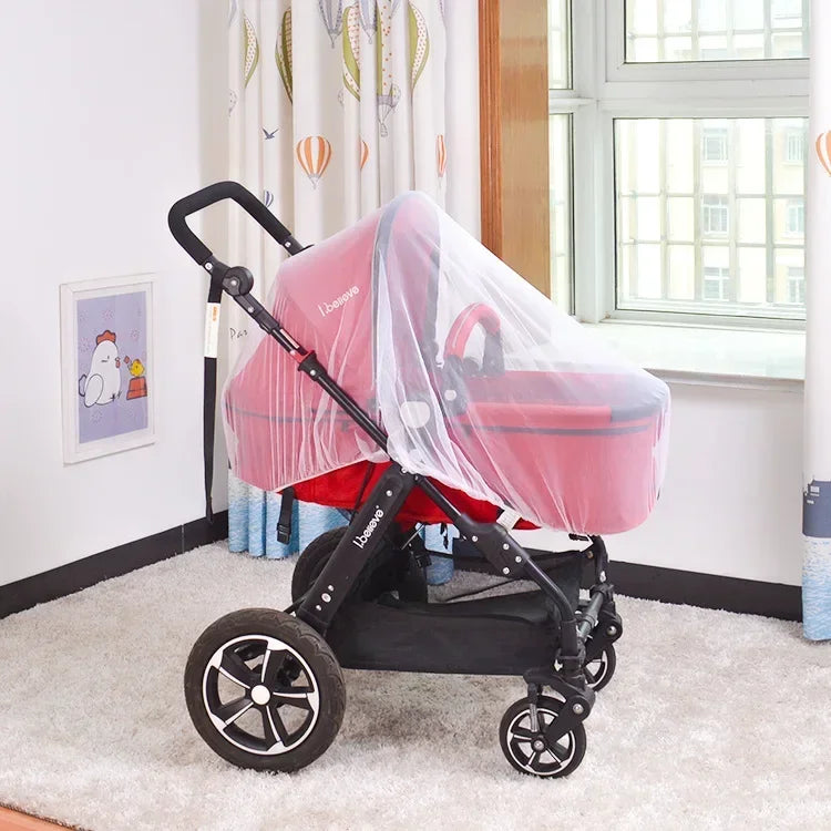 Summer Mosquito Net for Baby Stroller Pram Insect Net Infants Pushchair Cart Safe Protection Mesh Pram Stroller Accessories
