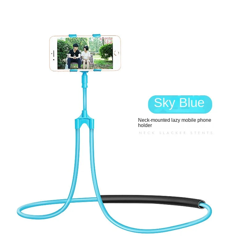 Mobile Phone Holder Hanging Neck Lazy Cellphone Mount Accessories Adjustable 360 Degree Phones Holder Stand for IPhone Xiaomi