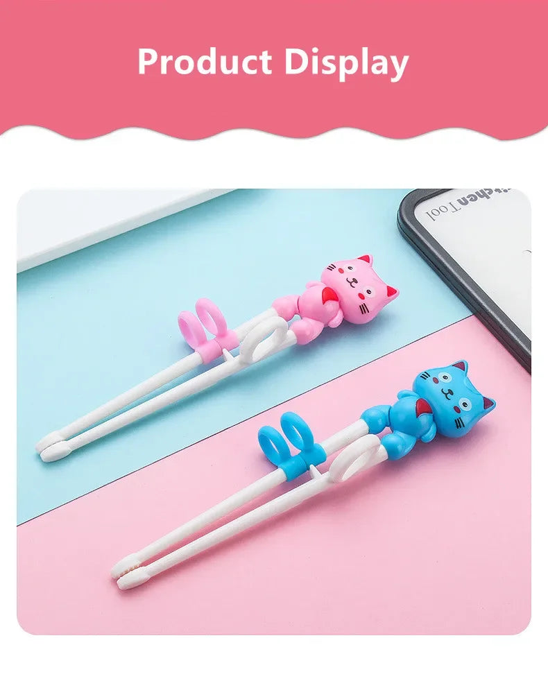 1Pair Chopsticks for Right Hand Home Children's Products Kitchen Tools Chopsticks Kids Baby Learning Helper Training Children