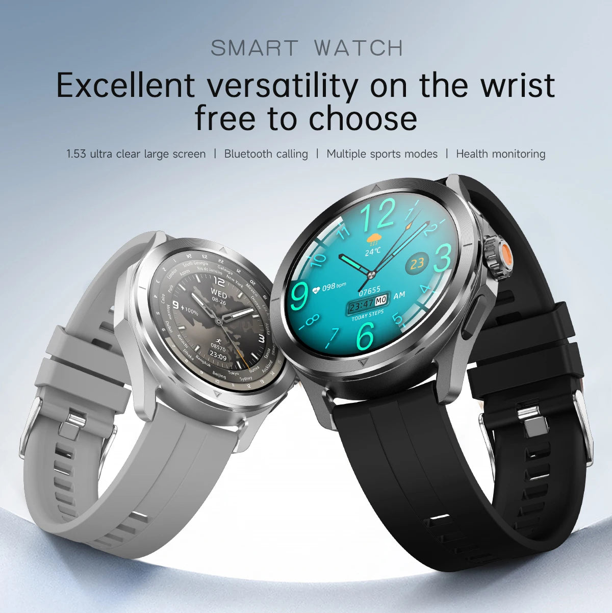 New For Xiaomi S4 Ultra Outdoor Sports Smart Watch Men 1.53 inch AMOLED NFC GPS Compass Heart rate Waterproof BT Call Smartwatch